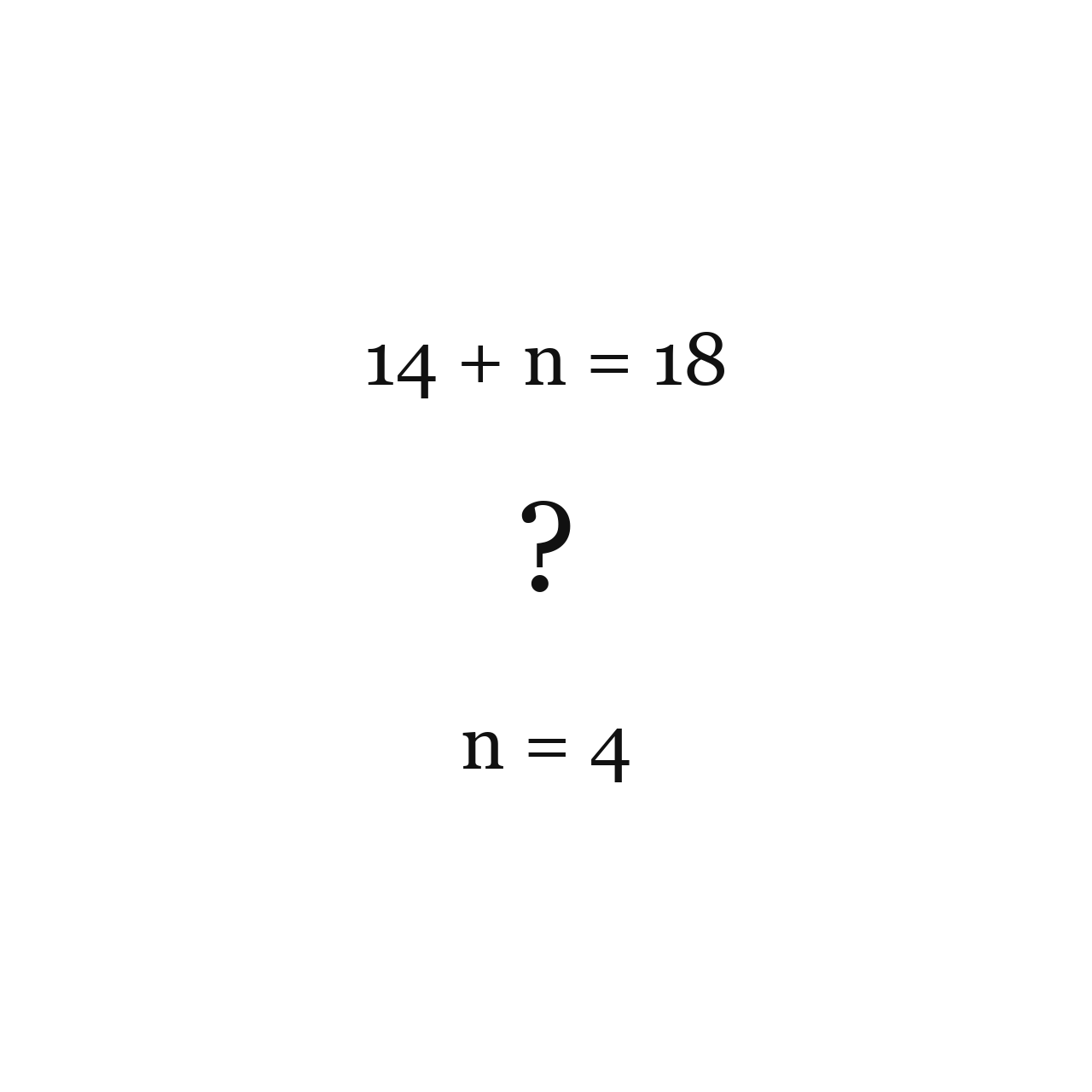 Solving Equations Mentally