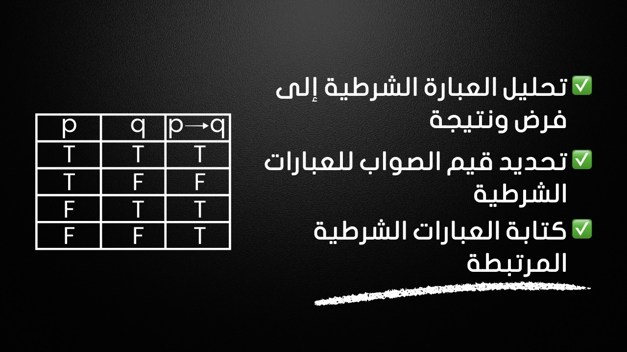 العبارات الشرطية