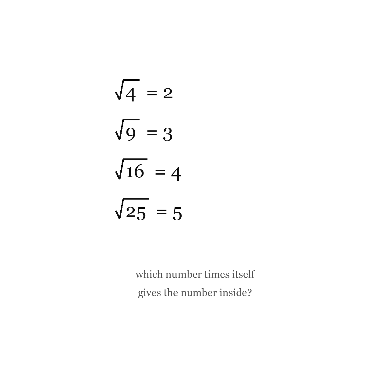 The Meaning of a Square Root