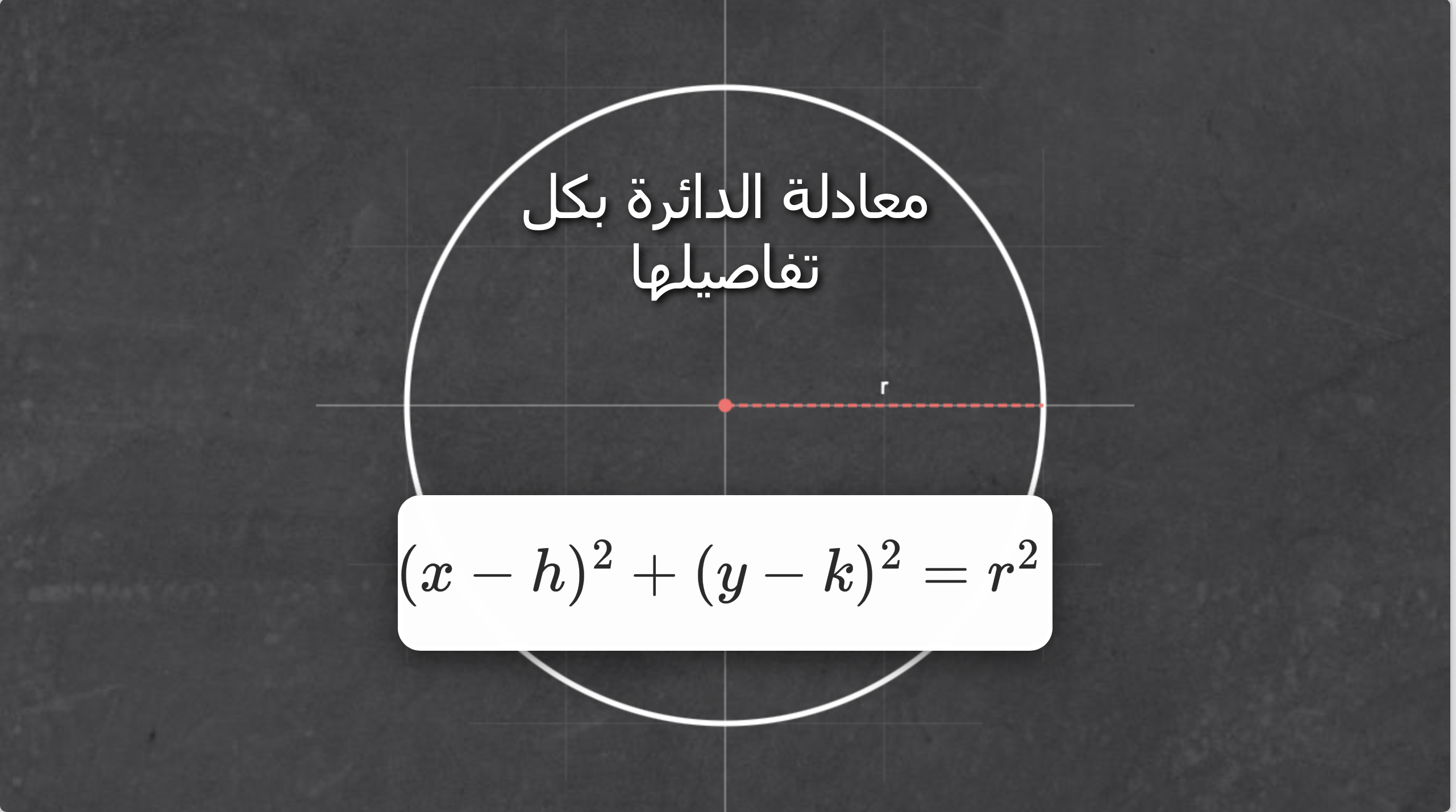 فهم معادلة الدائرة: درس صوتي تفاعلي