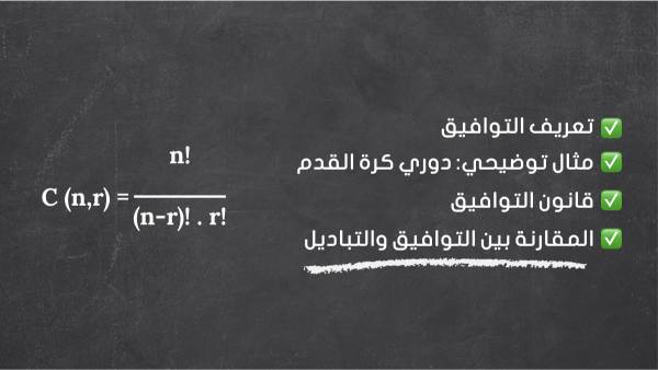 التوافيق ببساطة