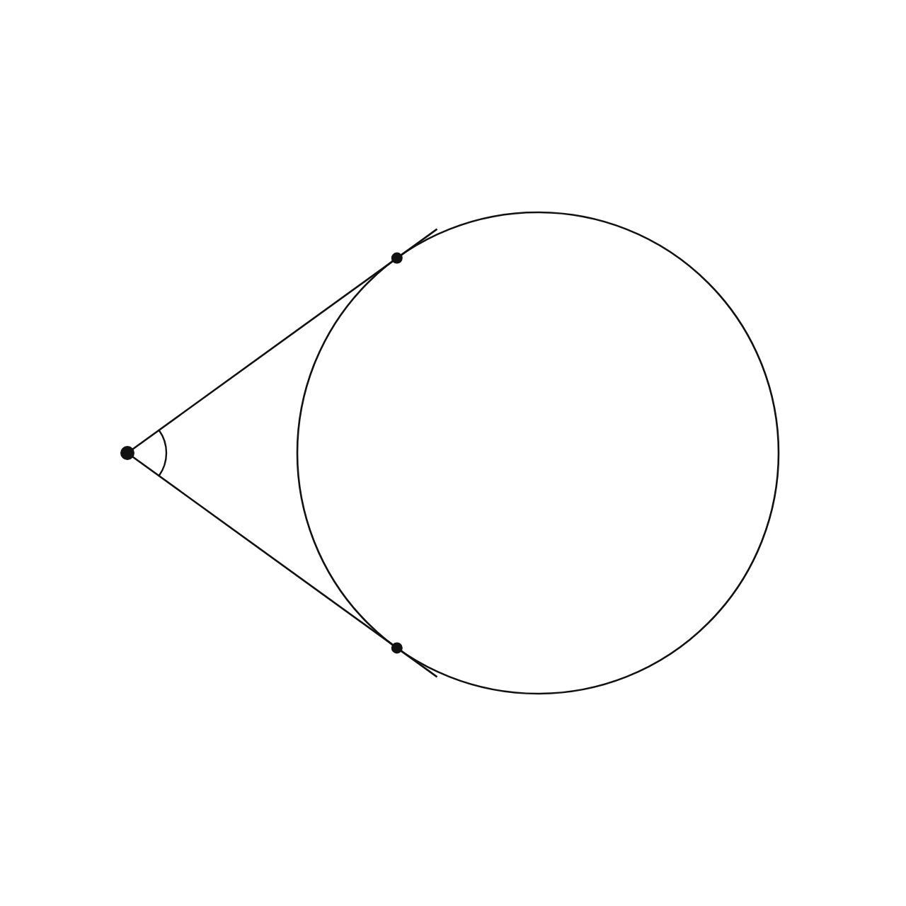 Angles Formed Outside a Circle